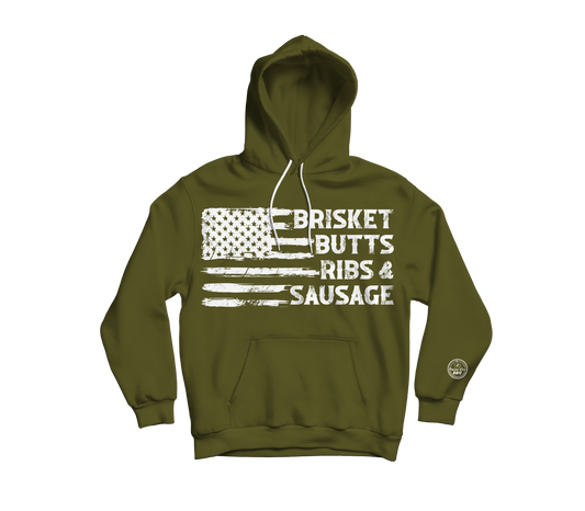 BRISKET BUTTS RIBS & SAUSAGE HOODIE